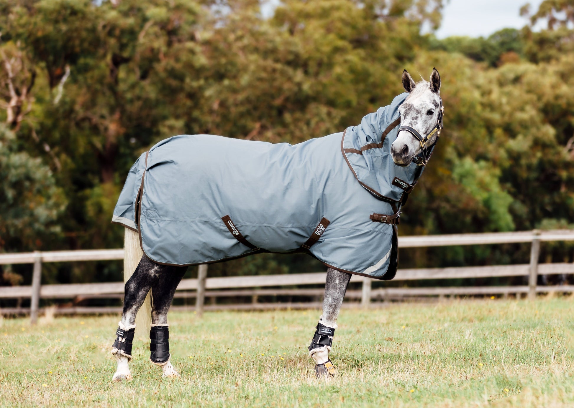 Winter rug with datachable neck