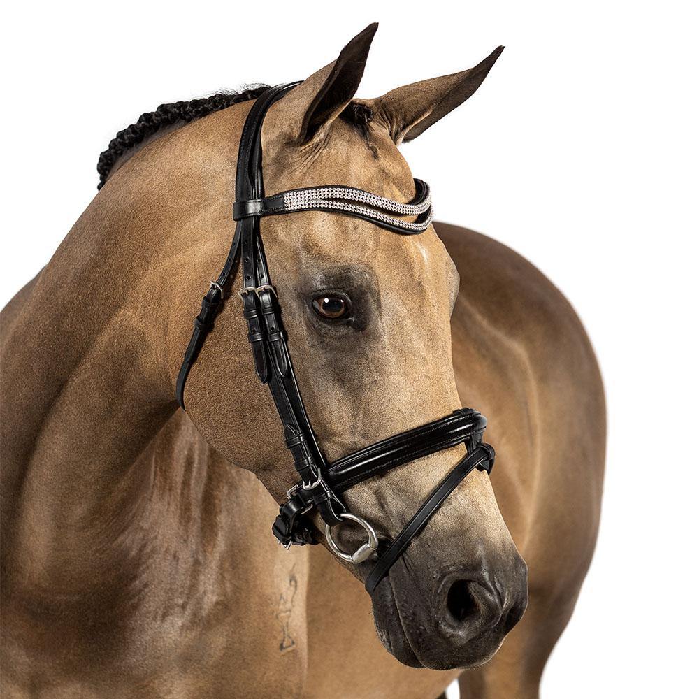 Black Snaffle Bridle 'Jubilant' - Flexible Fit Equestrian Australia