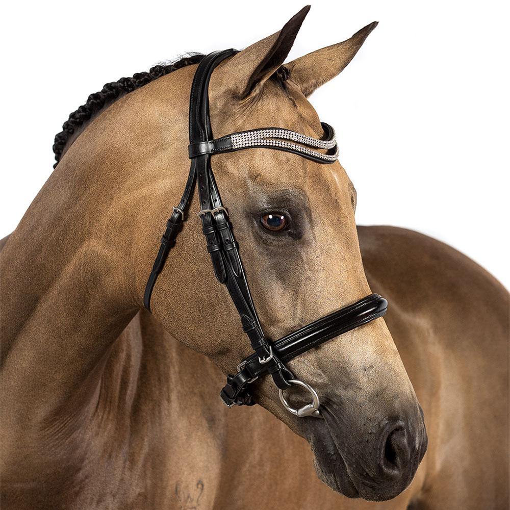 Black Snaffle Bridle 'Jubilant' - Flexible Fit Equestrian Australia