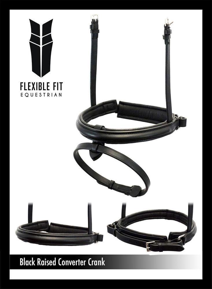 Black Snaffle Bridle 'Jubilant' - Flexible Fit Equestrian Australia