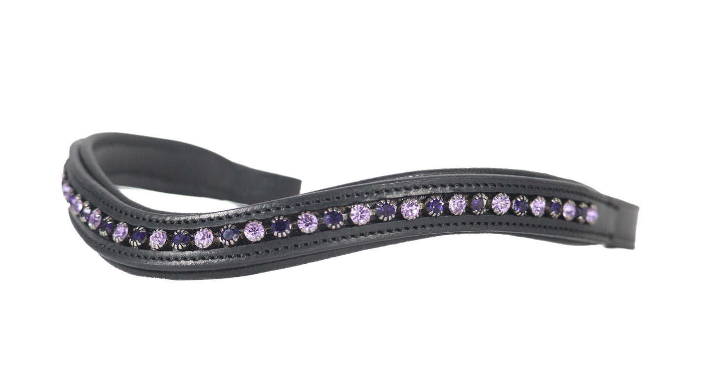 Premium Black Snaffle Bridle 'Violet'