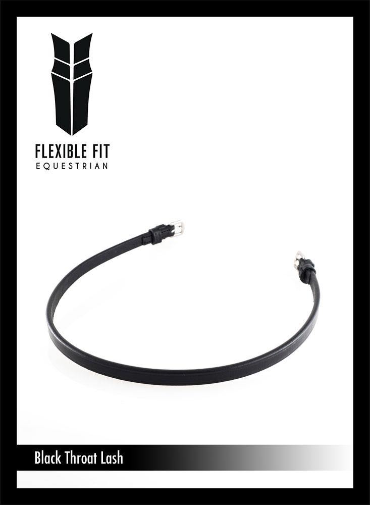 THROATLATCH - BLACK - Flexible Fit Equestrian Australia