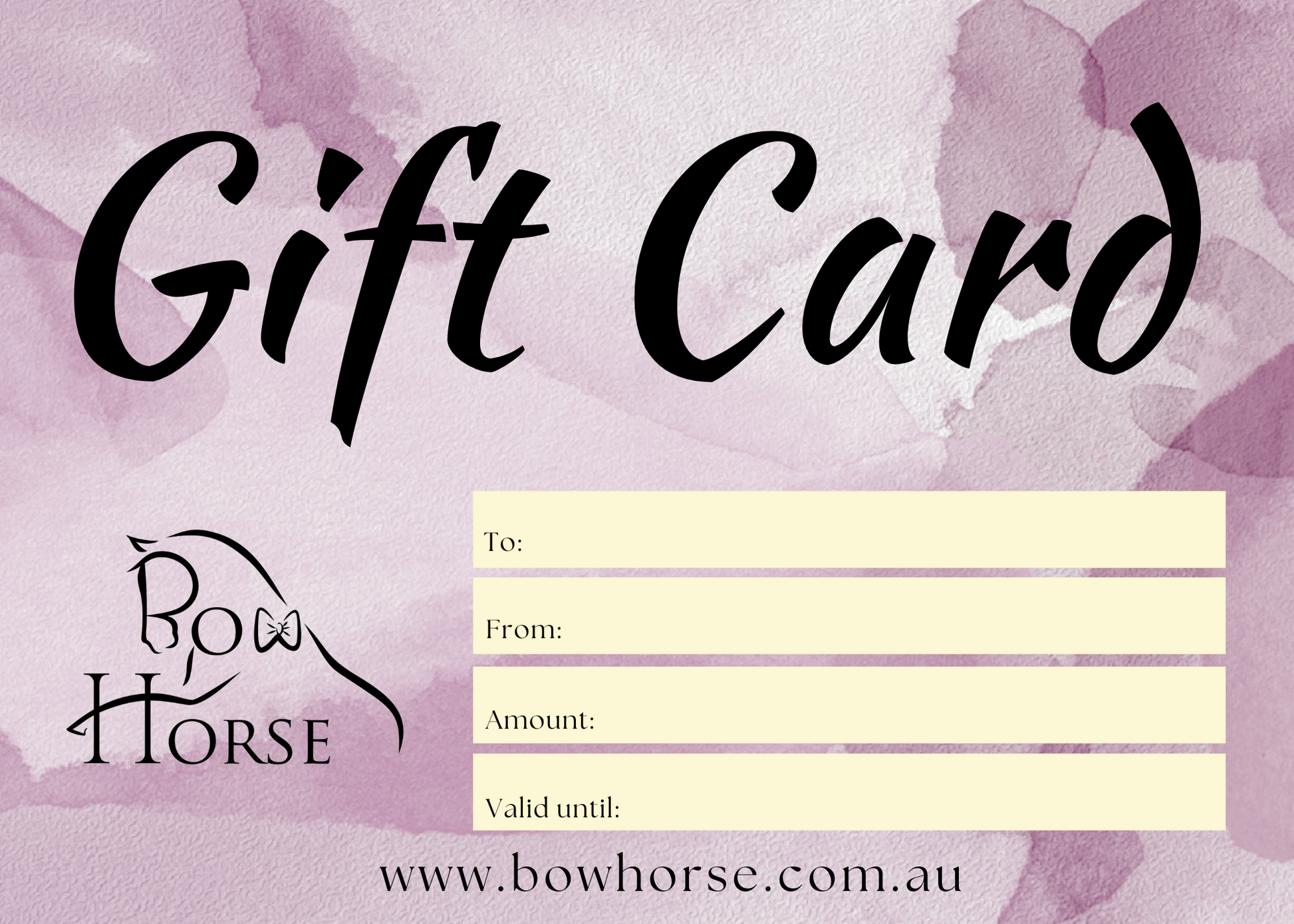 Horse Rugs Gift Card