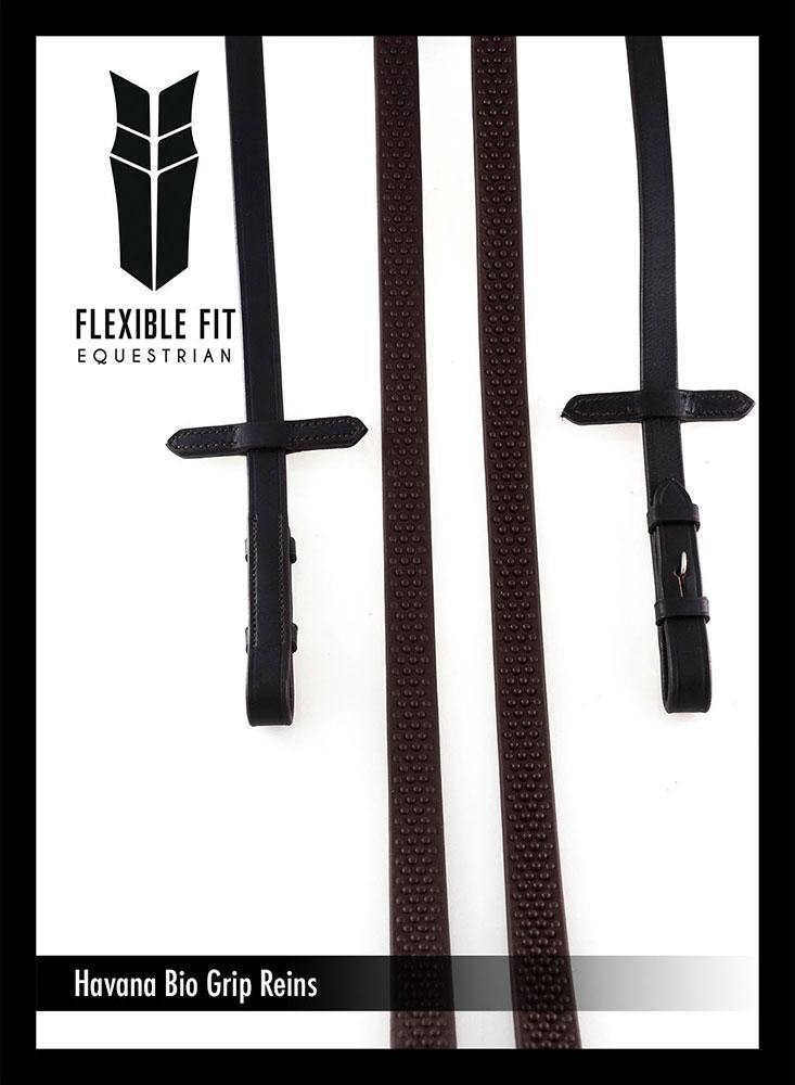 BIO GRIP HAVANA REINS - Flexible Fit Equestrian Australia