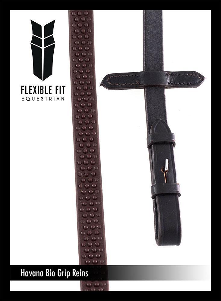 BIO GRIP HAVANA REINS - Flexible Fit Equestrian Australia