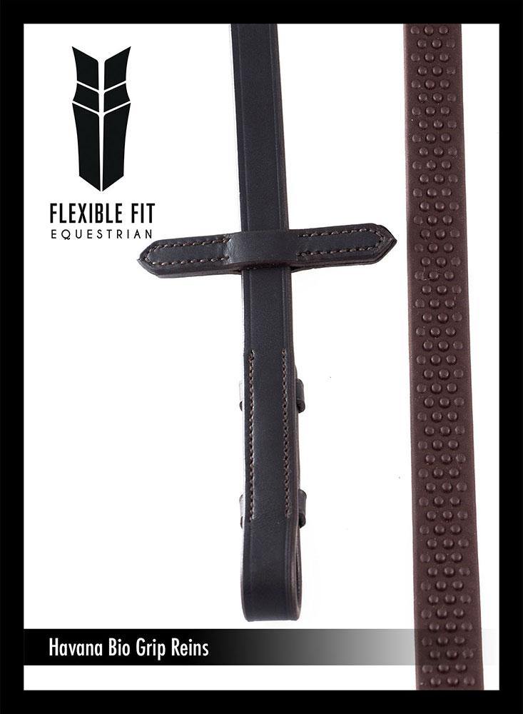 BIO GRIP HAVANA REINS - Flexible Fit Equestrian Australia