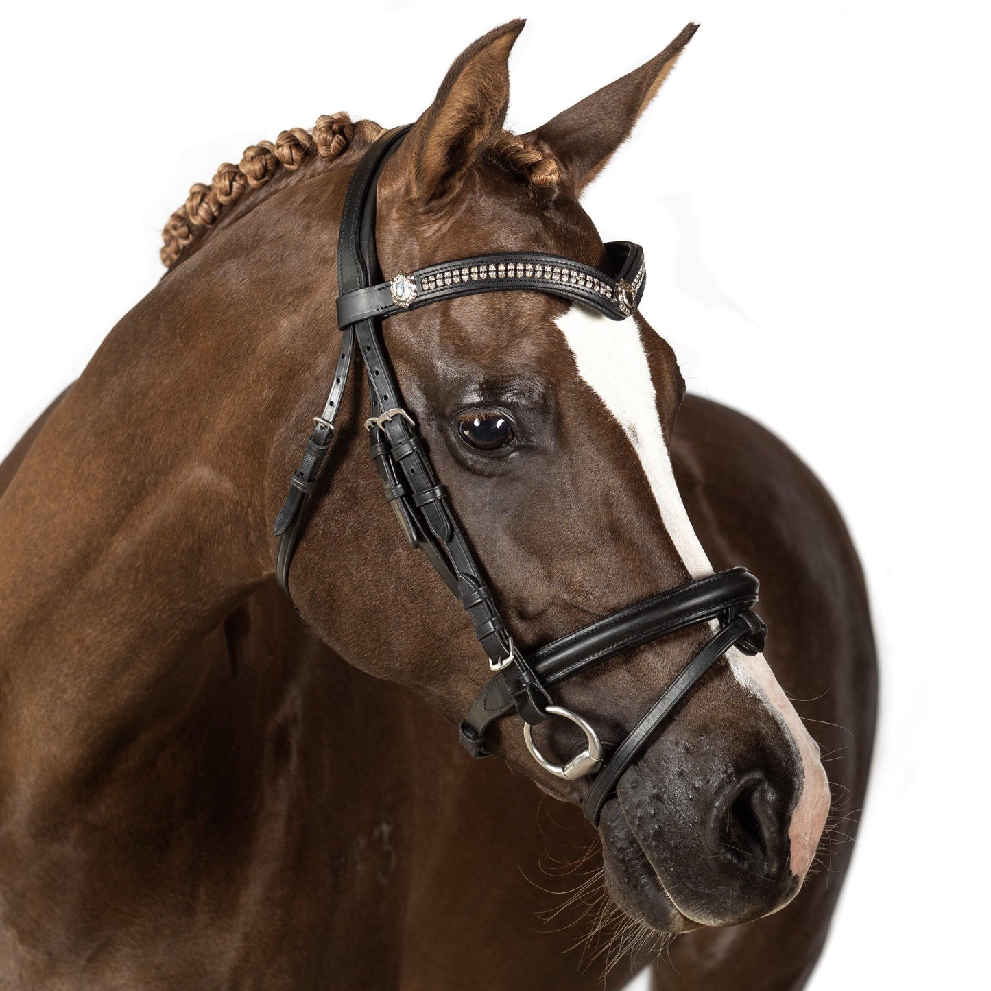 Black Snaffle Bridle 'Spellbound' - Flexible Fit Equestrian Australia