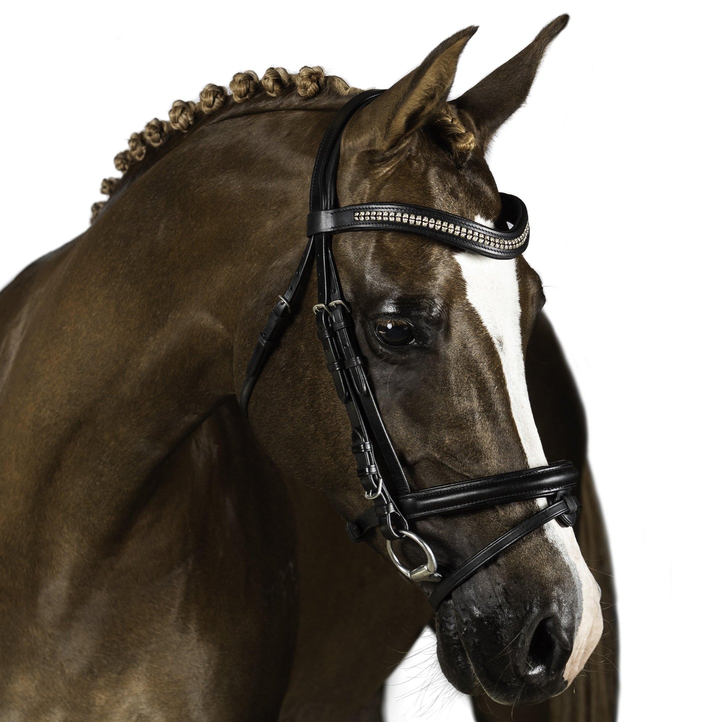 Black Snaffle Bridle 'Vortex' - Flexible Fit Equestrian Australia