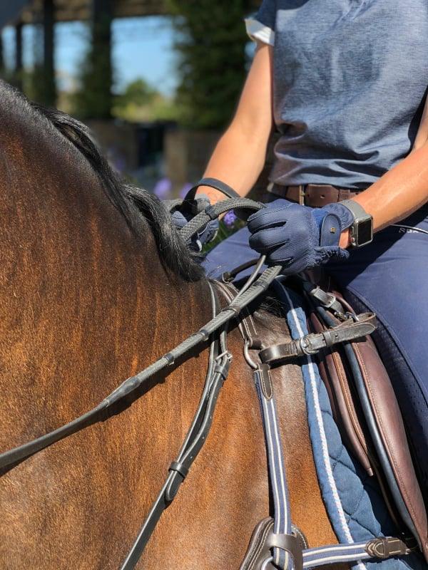 Double Neck Strap - Black - Flexible Fit Equestrian Australia