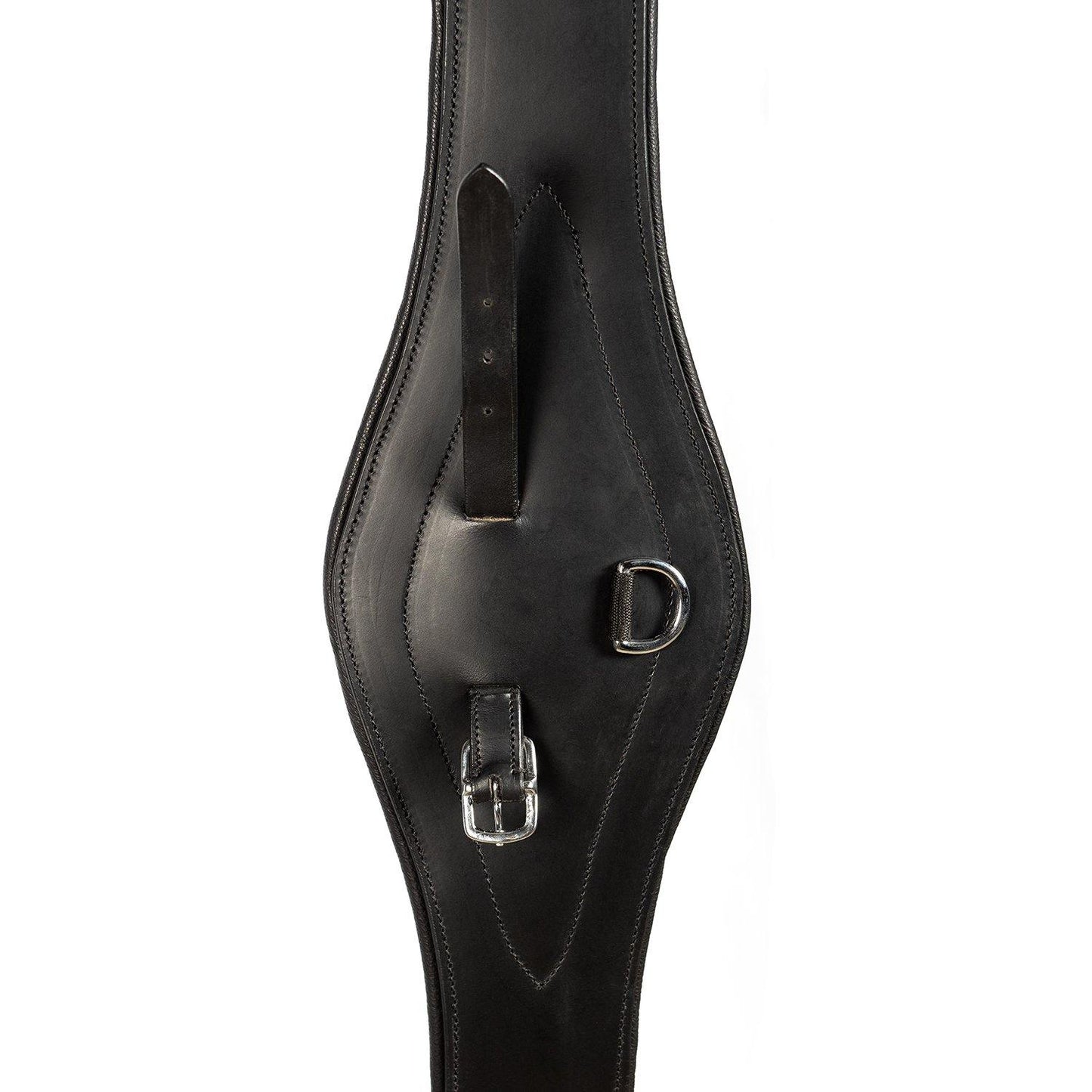 LONG GEL PADDED BELLY GIRTH - BLACK - Flexible Fit Equestrian Australia