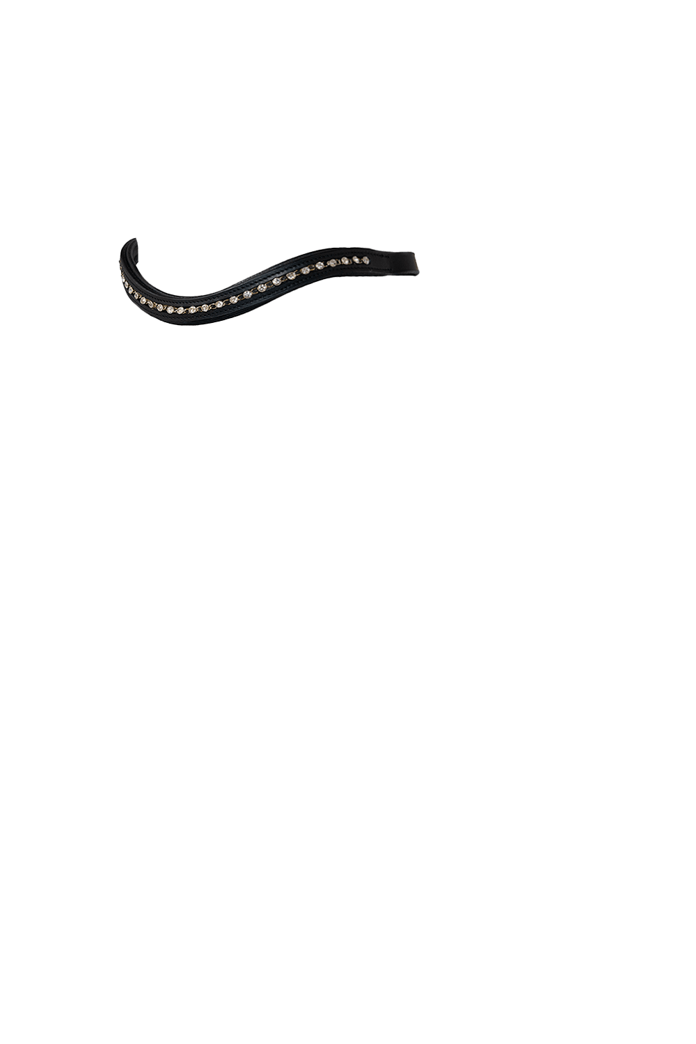 Oval & Clear Wave - Black Browband - Flexible Fit Equestrian Australia