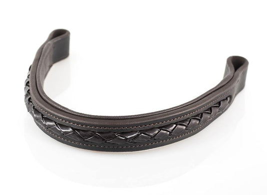 PATENT ROPE BRAID - HAVANA BROWBAND - Flexible Fit Equestrian Australia