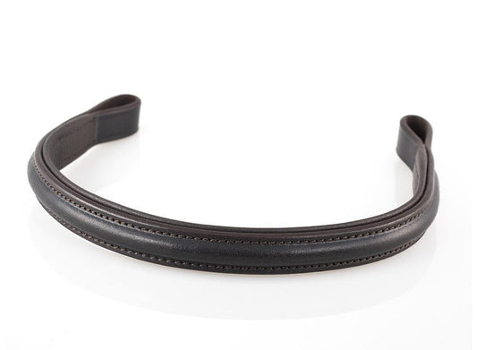 PLAIN RAISED PADDED - HAVANA BROWBAND - Flexible Fit Equestrian Australia