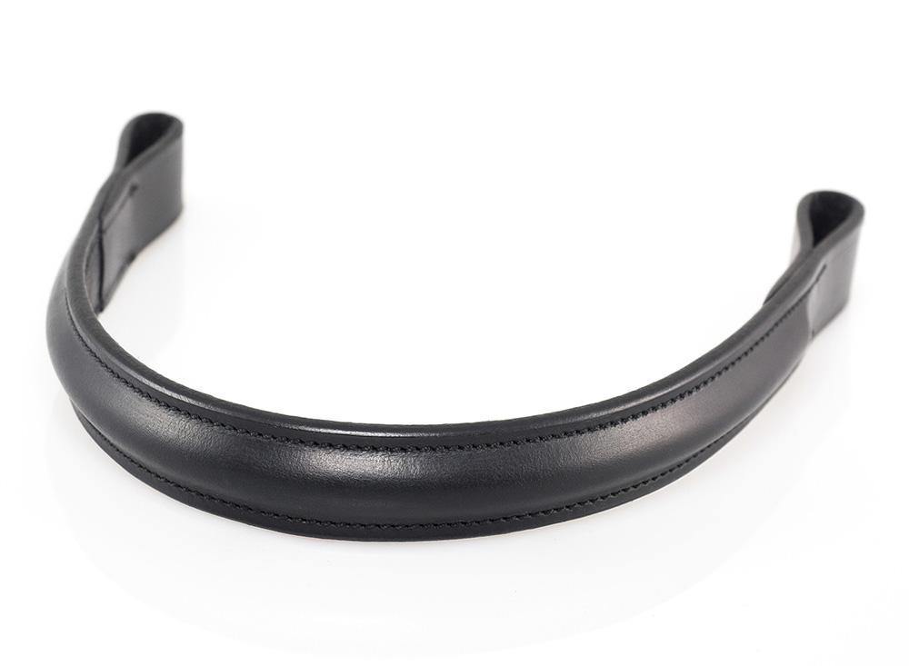 PLAIN RAISED SHOW - BLACK BROWBAND - Flexible Fit Equestrian Australia