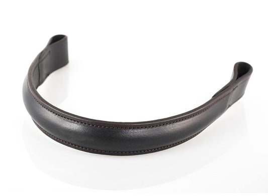 PLAIN RAISED SHOW - HAVANA BROWBAND - Flexible Fit Equestrian Australia