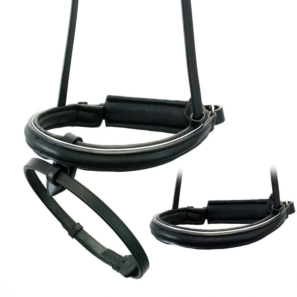 Premium Black Snaffle Bridle 'Aries' - Flexible Fit Equestrian Australia