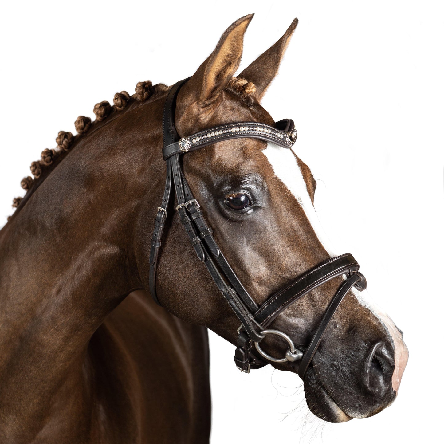 Premium Havana Snaffle Bridle 'Triton' - Flexible Fit Equestrian Australia